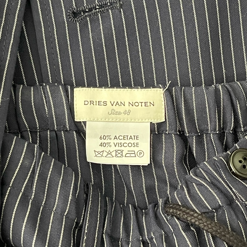 Dries Van Noten Navy Pinstriped Suit - Picture 10 of 13